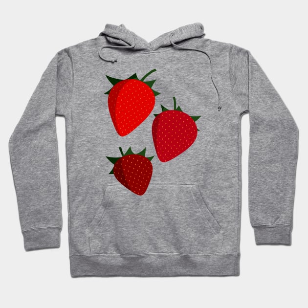 Strawberries Hoodie by Obstinate and Literate